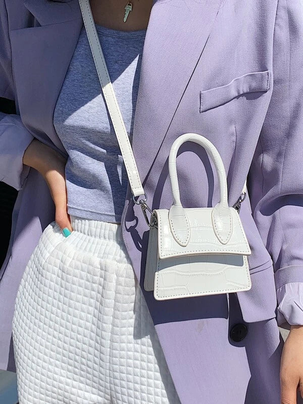 Mini Bolsa Donna Croco Premium