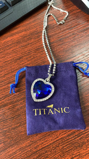 Colar Titanic Blue Heart