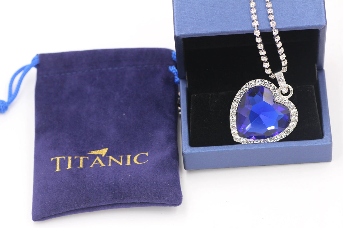 Colar Titanic Blue Heart