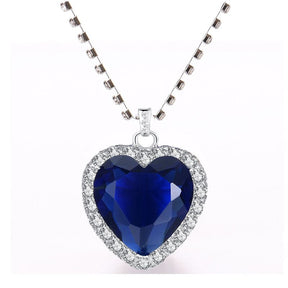 Colar Titanic Blue Heart